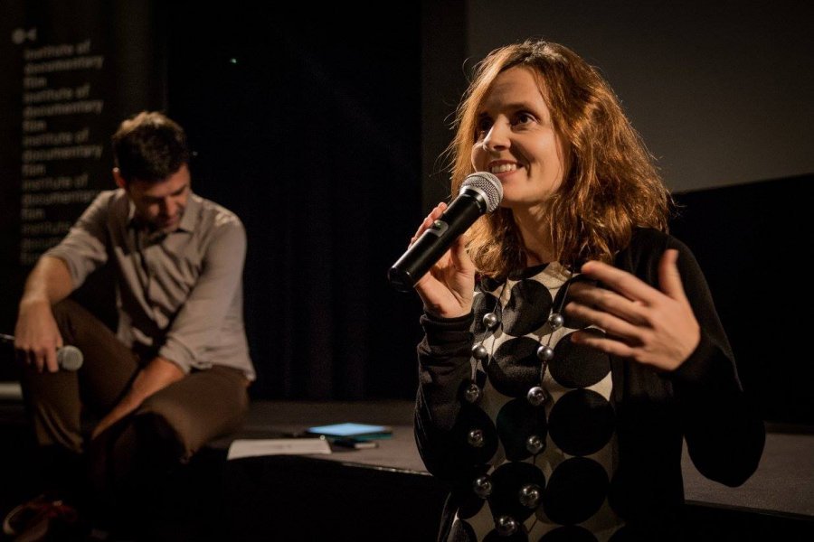 Czech filmmakers shows off during the Evening with Czech Docs. Their films in progress will be presented in Prague