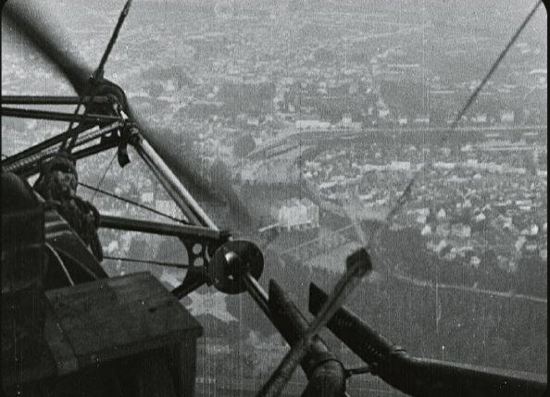 Battlefields seen from an airship