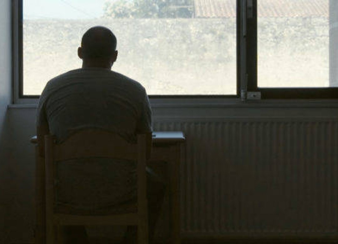 A Man Leaning